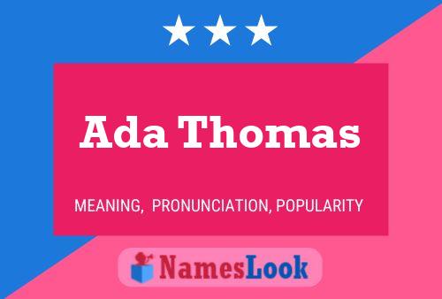 Постер имени Ada Thomas