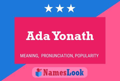 Постер имени Ada Yonath