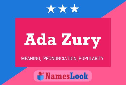 Постер имени Ada Zury