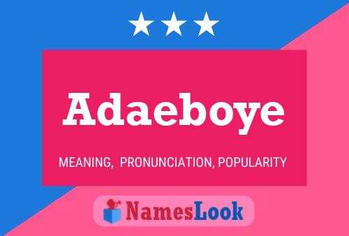 Постер имени Adaeboye