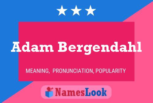 Постер имени Adam Bergendahl