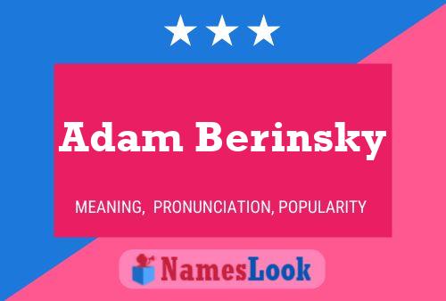 Постер имени Adam Berinsky