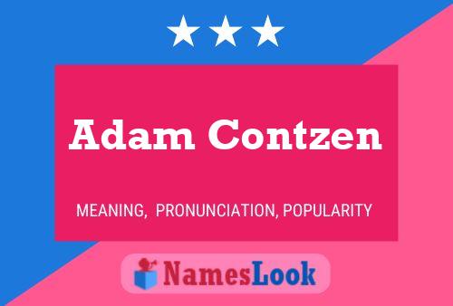 Постер имени Adam Contzen