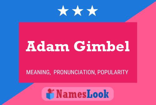 Постер имени Adam Gimbel