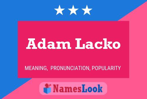 Постер имени Adam Lacko