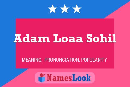 Постер имени Adam Loaa Sohil