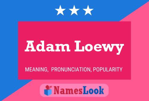 Постер имени Adam Loewy