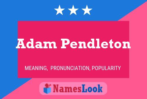 Постер имени Adam Pendleton