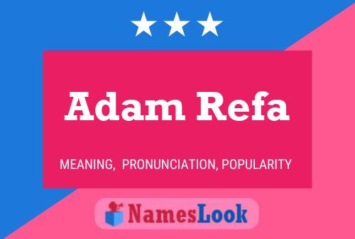 Постер имени Adam Refa