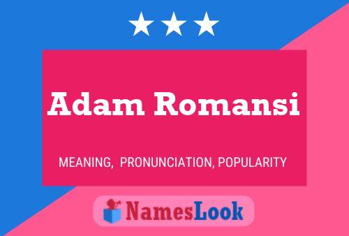 Постер имени Adam Romansi