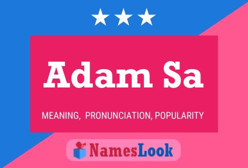 Постер имени Adam Sa