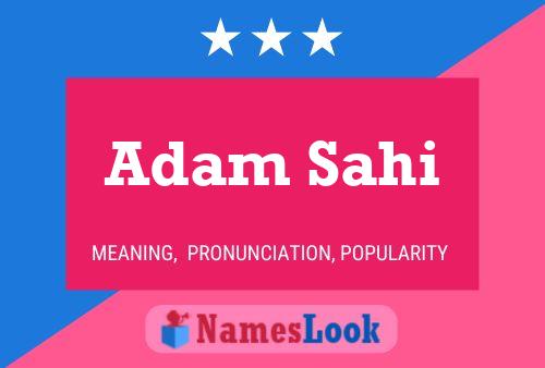 Постер имени Adam Sahi