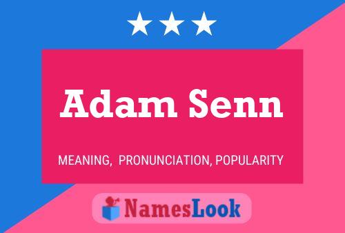 Постер имени Adam Senn