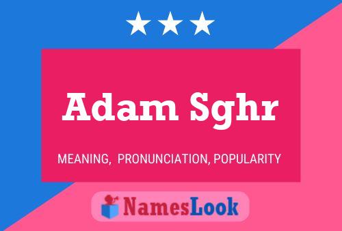 Постер имени Adam Sghr