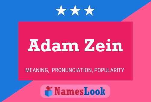 Постер имени Adam Zein