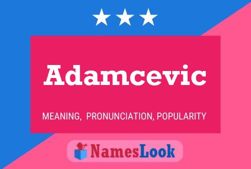 Постер имени Adamcevic