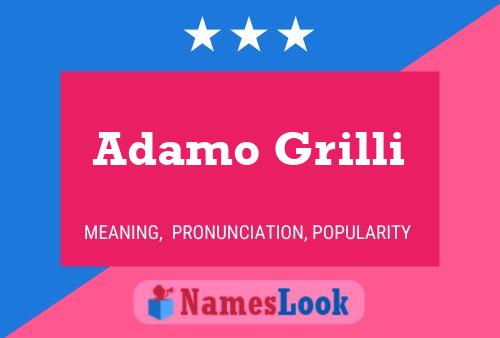 Постер имени Adamo Grilli