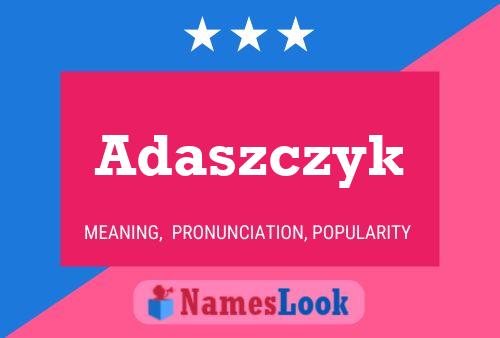 Постер имени Adaszczyk