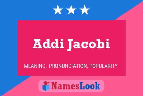 Постер имени Addi Jacobi