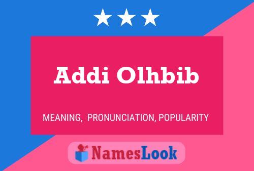 Постер имени Addi Olhbib