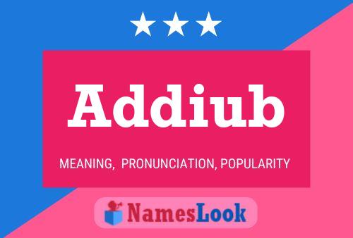 Постер имени Addiub