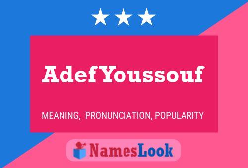 Постер имени Adef Youssouf