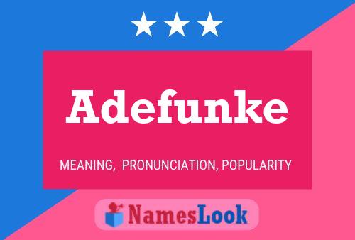 Постер имени Adefunke