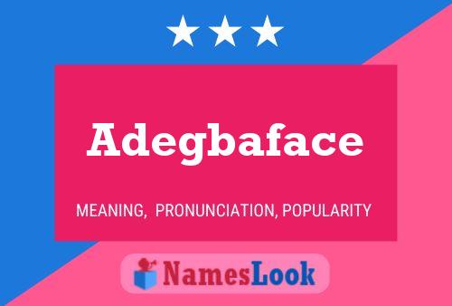 Постер имени Adegbaface