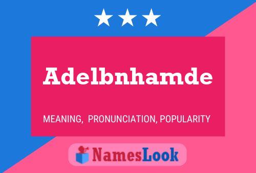 Постер имени Adelbnhamde