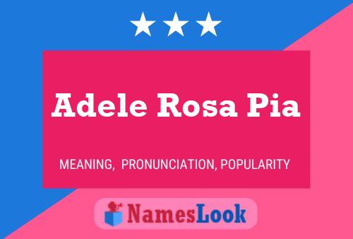 Постер имени Adele Rosa Pia