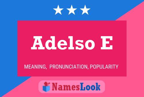 Постер имени Adelso E