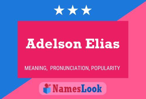 Постер имени Adelson Elias