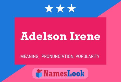 Постер имени Adelson Irene