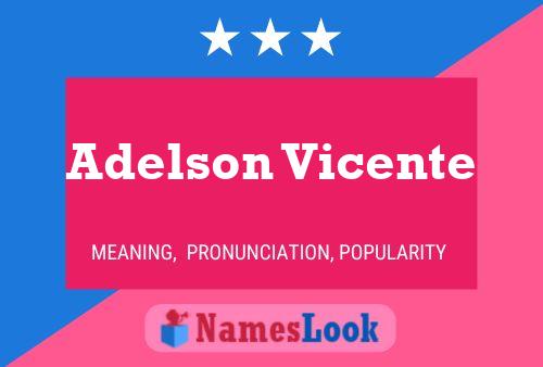 Постер имени Adelson Vicente