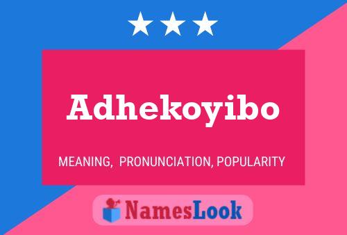 Постер имени Adhekoyibo