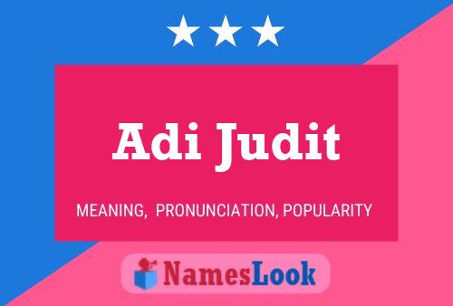 Постер имени Adi Judit