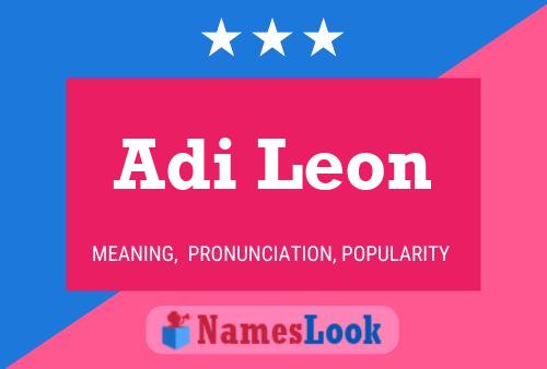 Постер имени Adi Leon