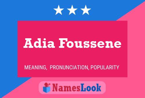 Постер имени Adia Foussene