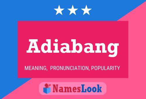 Постер имени Adiabang