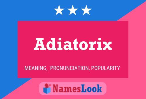 Постер имени Adiatorix