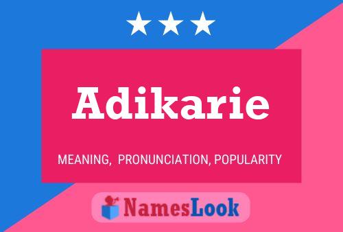 Постер имени Adikarie