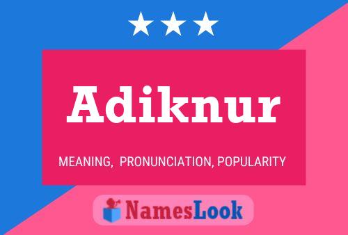 Постер имени Adiknur