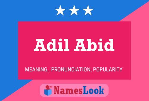 Постер имени Adil Abid