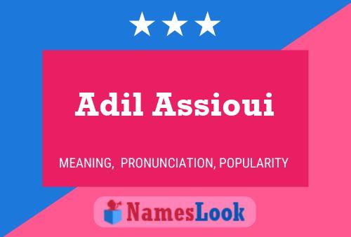 Постер имени Adil Assioui