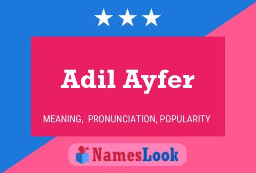 Постер имени Adil Ayfer