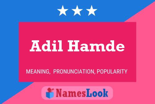 Постер имени Adil Hamde