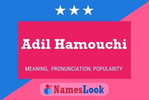 Постер имени Adil Hamouchi