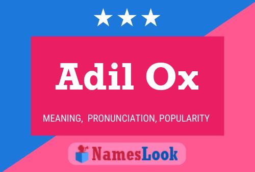 Постер имени Adil Ox