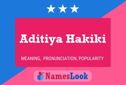 Постер имени Aditiya Hakiki