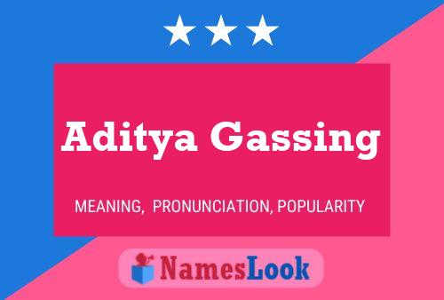 Постер имени Aditya Gassing